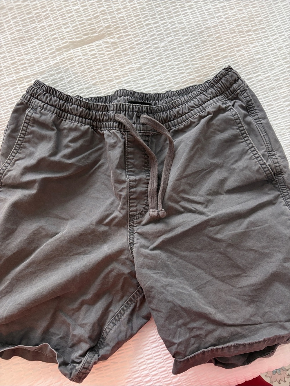 Vans Men's Black Elastic Waist Cargo Shorts